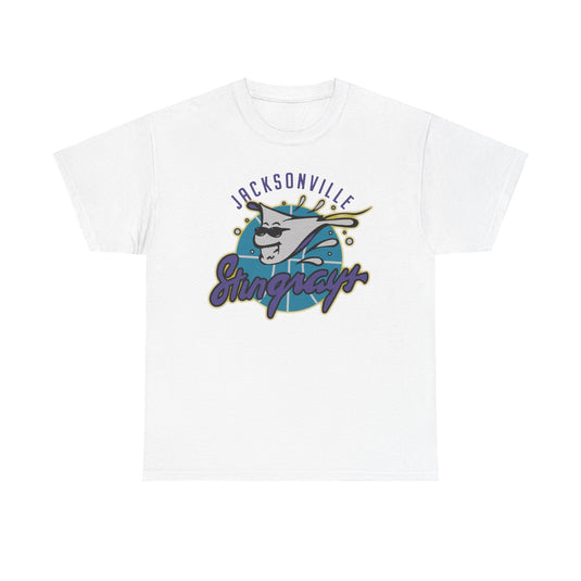 Jacksonville Stingrays Florida World Basketball League 1992 T-shirt