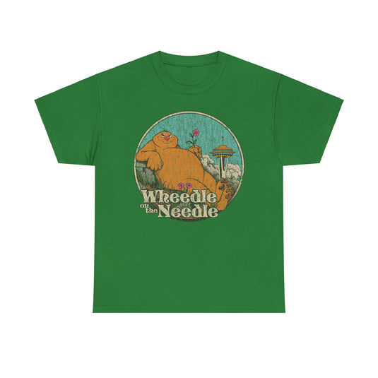 Wheedle on the Needle 1974 Seattle Washington Nostalgic Illustrated Book T-shirt