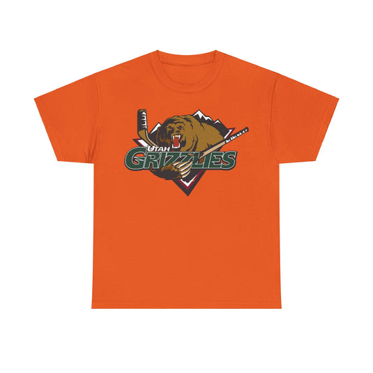 Utah Grizzlies Logo Hockey Team T-shirt