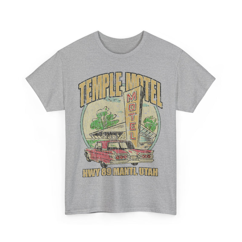 Load image into Gallery viewer, Temple Motel Manti Utah 1959 Hwy 89 T-shirt
