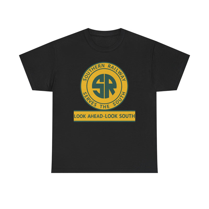 Load image into Gallery viewer, Southern Railway Serves The South Vintage Railroad Logo T-Shirt
