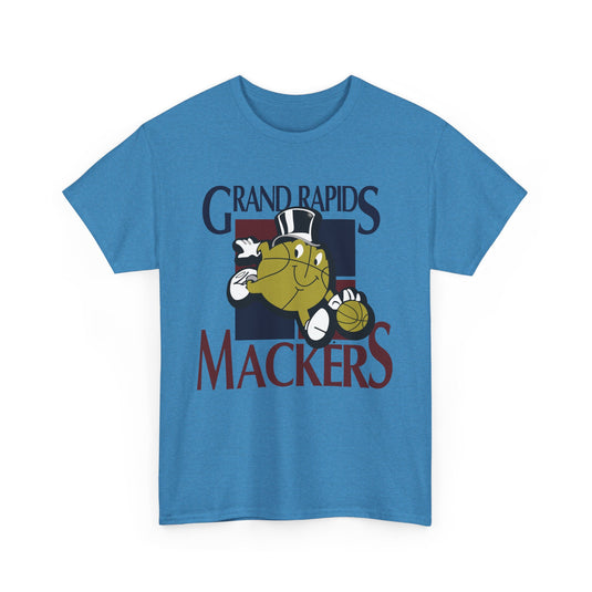 Grand Rapids Mackers Michigan CBA Basketball 1994-1996 T-shirt