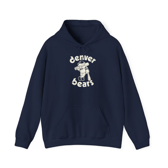 Denver Bears White Logo Retro Baseball Team Pullover Hoody