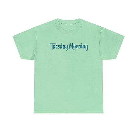 Tuesday Morning T-Shirt - Discount Retail Industry Bankrupt Logo Tee