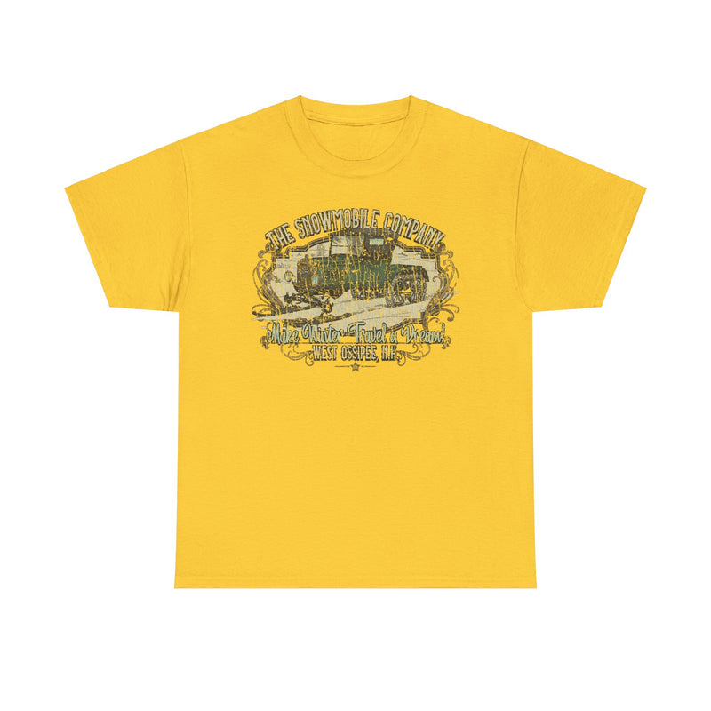 Load image into Gallery viewer, The Snowmobile Company 1922 West Ossipee New Hampshire Car Snow Logo T-shirt
