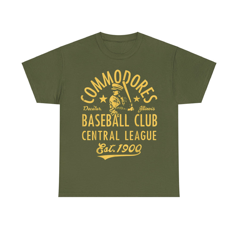 Load image into Gallery viewer, Decatur Commodores Est 1900 Illinois Baseball T-shirt
