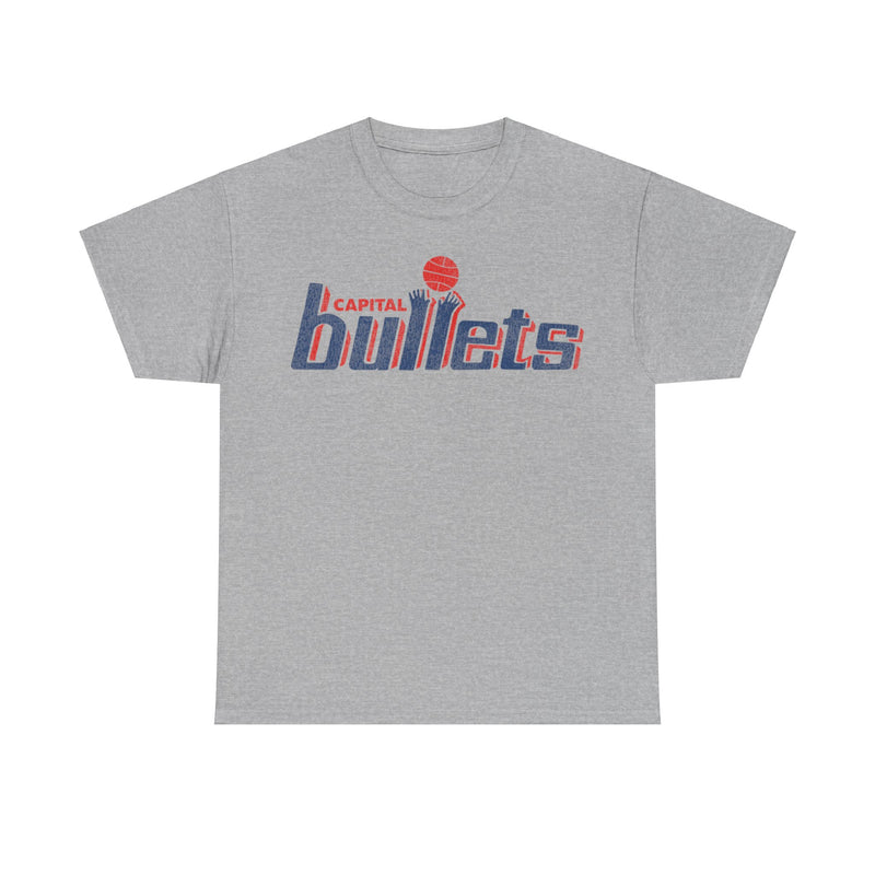 Load image into Gallery viewer, Capital Bullets Basketball Team Nostalgic Retro Logo T-shirt
