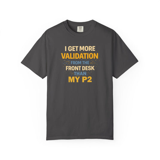 Hotel Front Desk Validation Credit Card Points Miles T-shirt