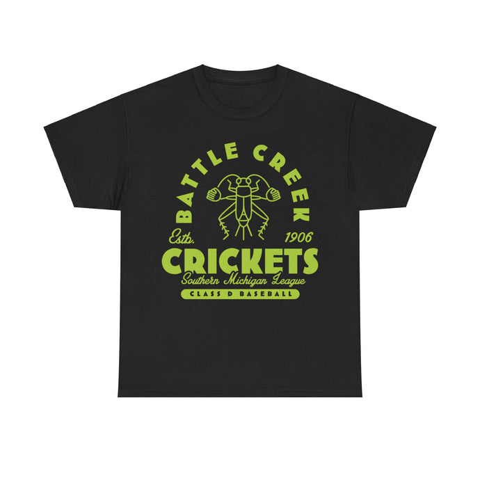 Battle Creek Crickets Est 1906 Michigan Baseball T-shirt