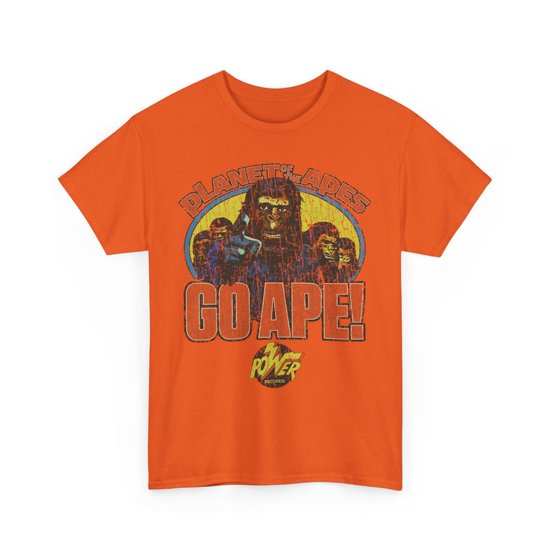 Load image into Gallery viewer, Planet of the Apes Go Ape Power Records Nostalgic T-shirt
