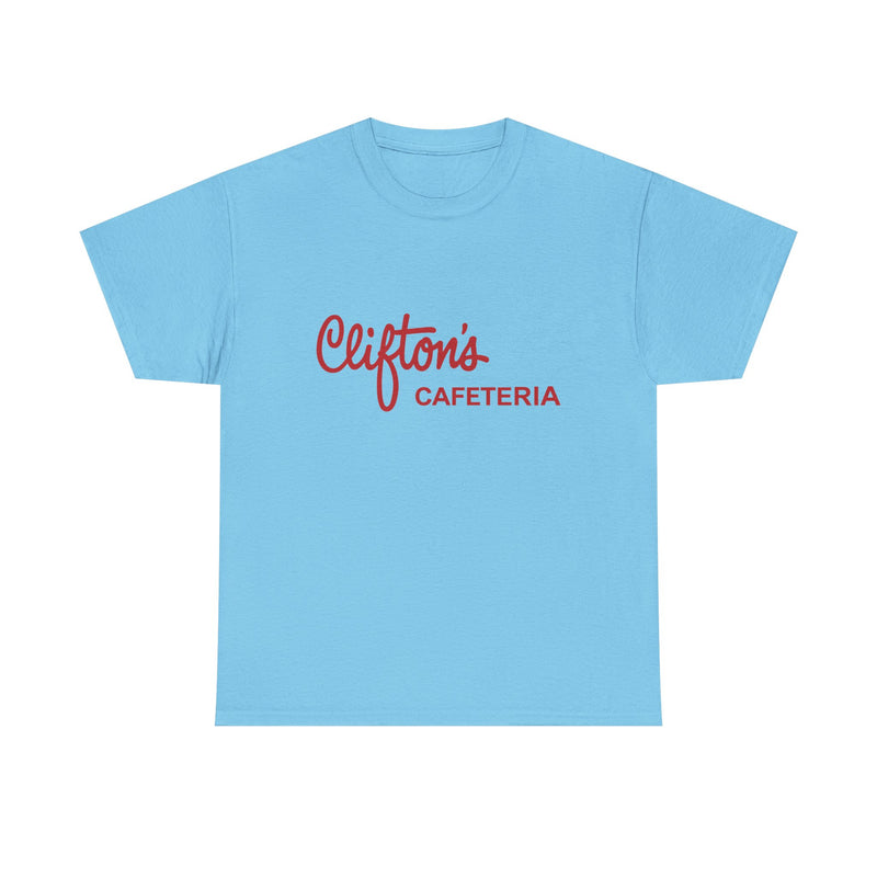 Load image into Gallery viewer, Clifton's Cafeteria T-Shirt - Cafeteria Restaurant Industry Defunct Logo Tee
