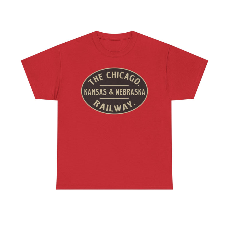 Load image into Gallery viewer, Chicago Kansas Nebraska Railway Vintage Railroad Logo T-Shirt
