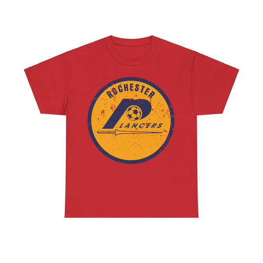 Rochester Lancers Logo New York Soccer Team T-shirt