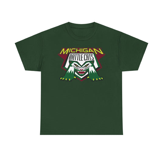 Michigan Battle Cats Midwest League 1995-2002 Baseball T-shirt