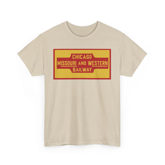 Chicago Missouri Western Railway Vintage Railroad Logo Train T-Shirt