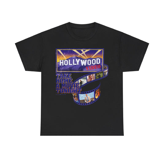 Hollywood Video Retail Movie Store Nostalgic Logo T-shirt