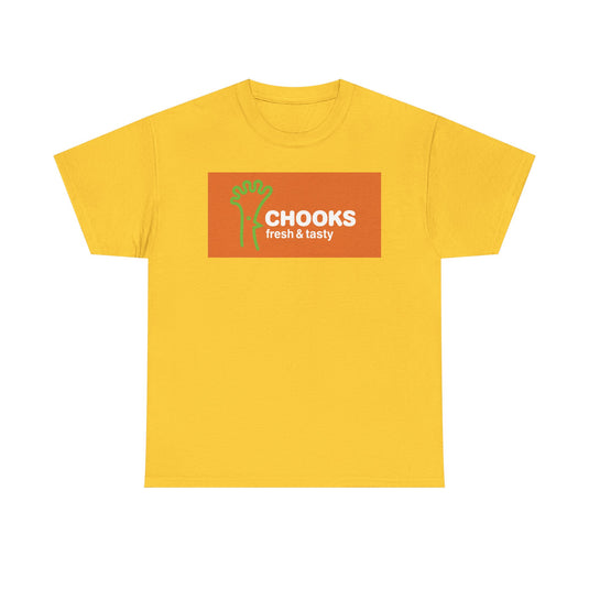 Chooks Fresh & Tasty Vintage Food Chain Restaurant Logo T-Shirt