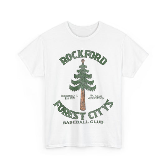 Rockford Forest Citys Nostalgic Retro Baseball Team T-shirt