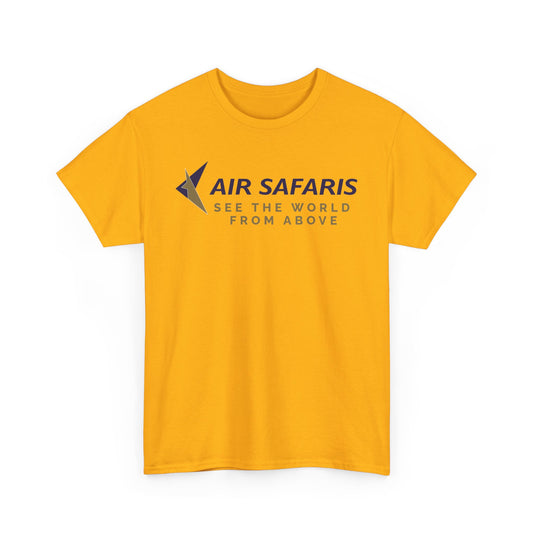 Air Safaris See the World From Above Vintage Airline Logo Aviation T-shirt