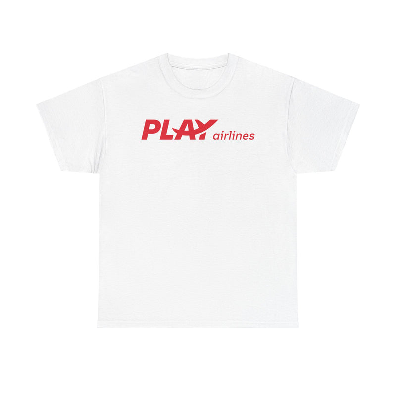 Load image into Gallery viewer, PLAY Airlines Icelandic Low-Cost Carrier Logo T-Shirt Aviation
