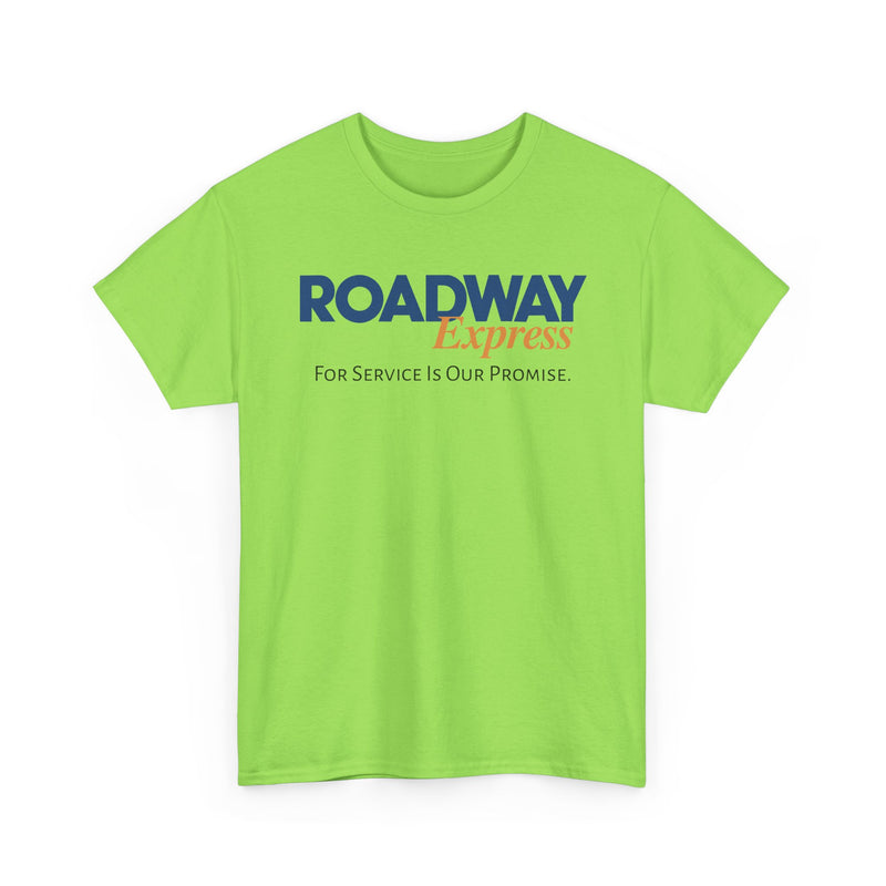 Load image into Gallery viewer, Roadway Express For Service Is Our Promise T-Shirt Logistics Logo
