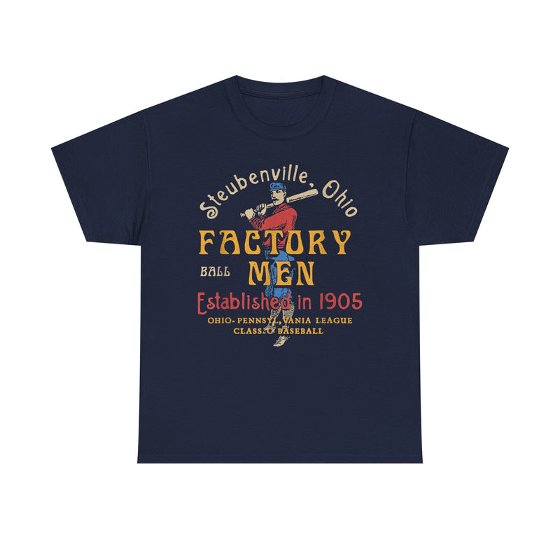 Load image into Gallery viewer, Steubenville Ohio Factory Men Nostalgic Retro Baseball Team T-shirt
