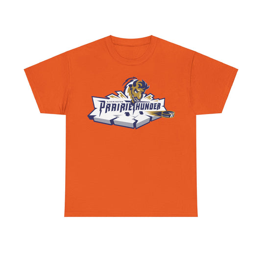 Bloomington Prairie Thunder Logo Illinois Hockey Team T-shirt