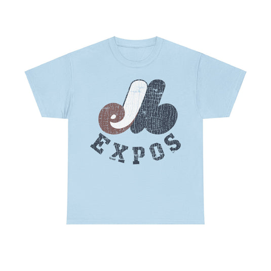 Montreal Expos Distressed Logo Baseball T-shirt