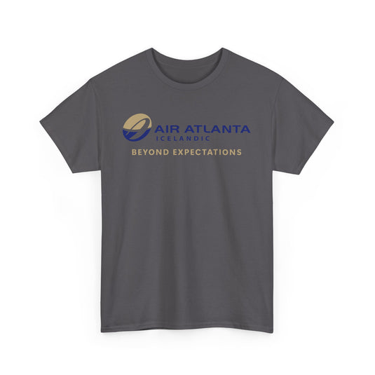 Air Atlanta Icelandic Beyond Expectations Vintage Airline Logo Aviation T-shirt