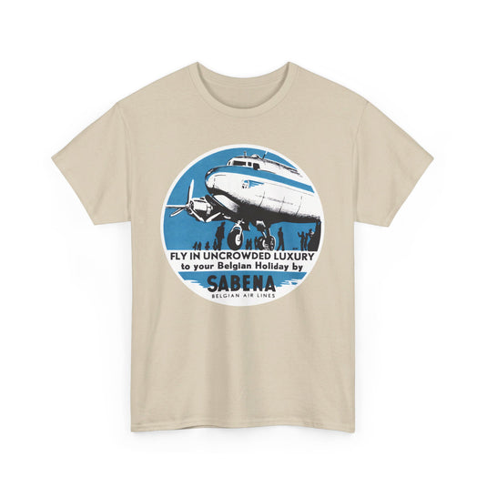 Belgium Sabena Airlines Retro Nostalgic T-shirt