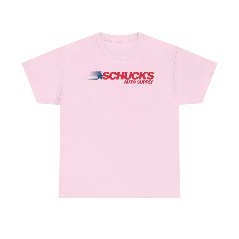 Load image into Gallery viewer, Schucks Auto Supply Speed Star Logo Automotive Parts Store Chain T-shirt
