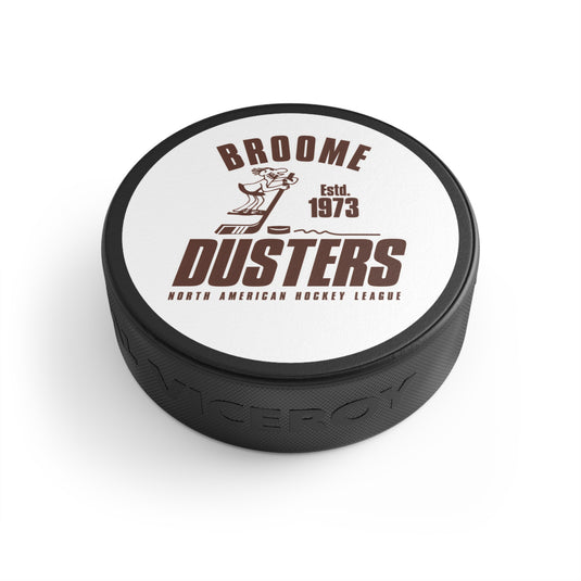 Broome Dusters 1973 Nostalgic Retro Hockey Puck