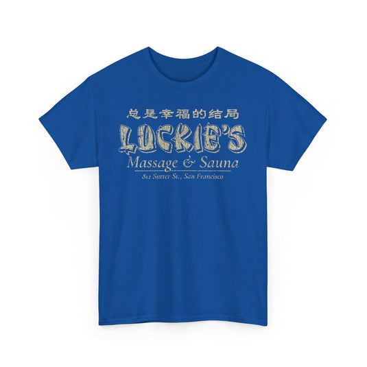 Luckies Massage Sauna San Francisco California T-shirt