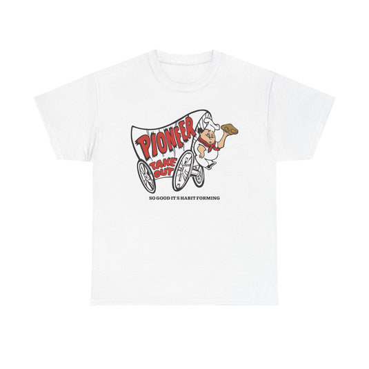Pioneer Take Out So Good It's Habit Forming Vintage Logo T-Shirt