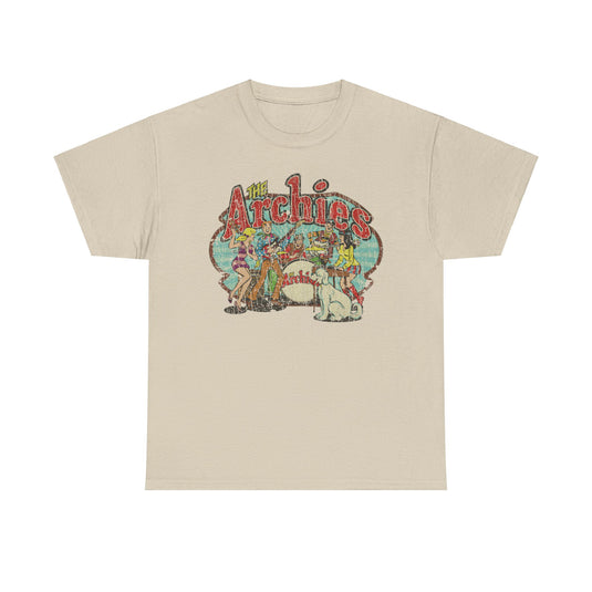 The Archies 1967 Archie Comics Rock Band Illustrated Comic Book T-shirt