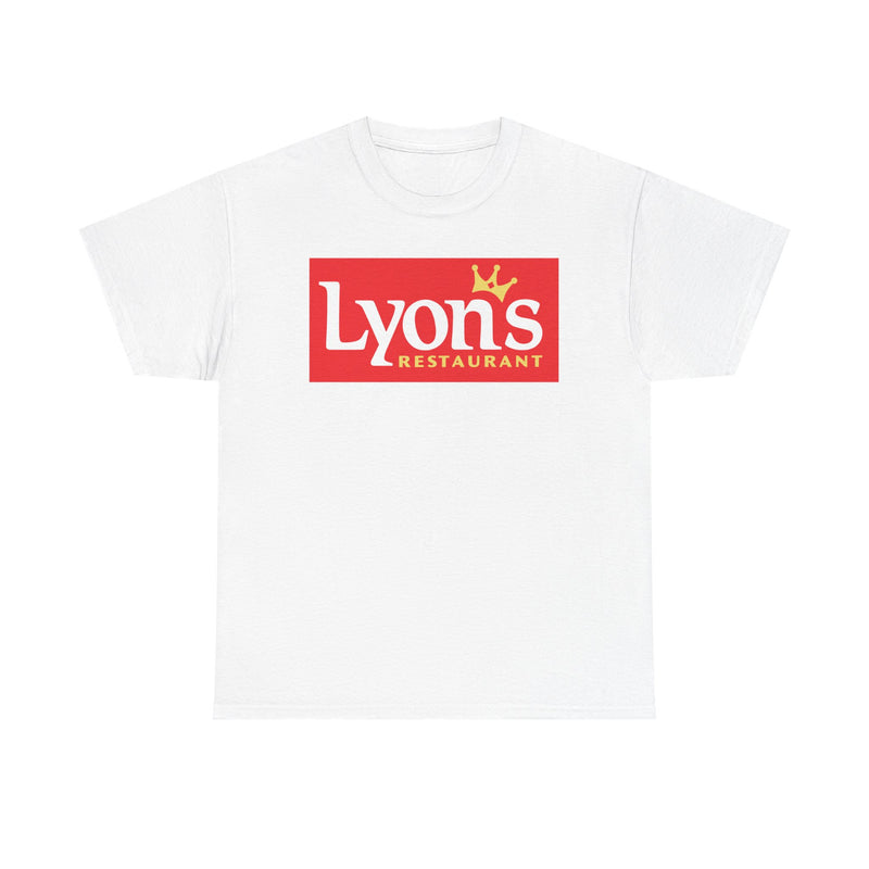 Load image into Gallery viewer, Lyon's Restaurant T-Shirt - Dining Industry Bankrupt Logo Tee
