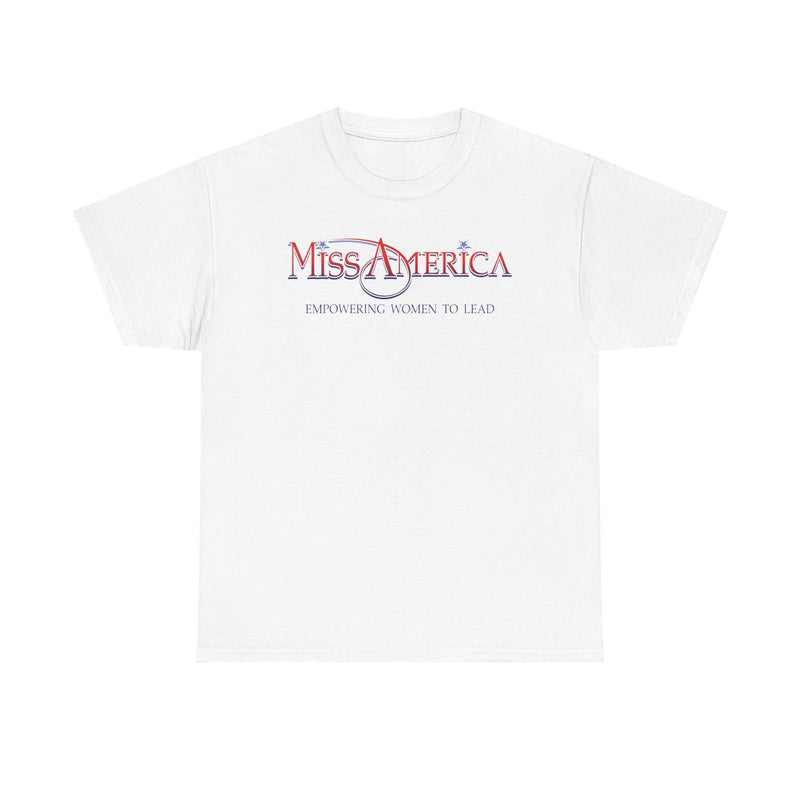 Load image into Gallery viewer, Miss America Empowering Women To Lead T-Shirt Pageant Logo Tee
