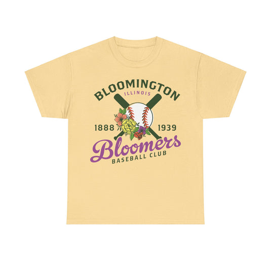 Bloomington Bloomers Est 1888 Illinois Baseball T-shirt