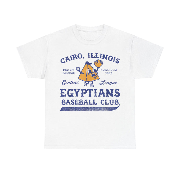 Cairo Egyptians Illinois Nostalgic Retro Baseball T-shirt