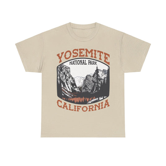 Yosemite National Park California Poster Print T-shirt