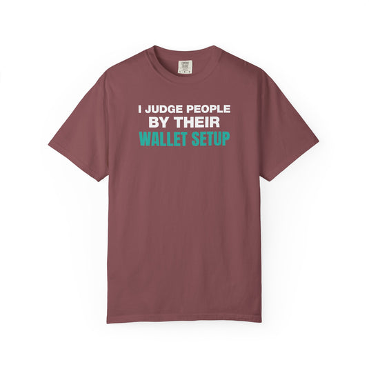 Wallet Setup Credit Card Points Miles Travel Teal T-shirt