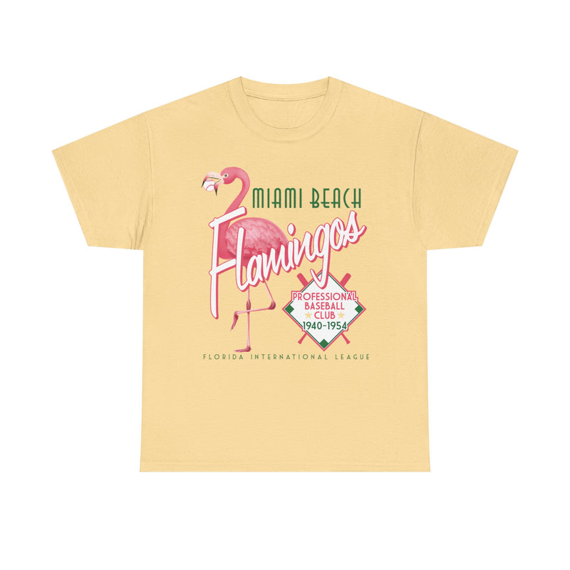 Load image into Gallery viewer, Miami Beach Flamingos Est 1940 Florida Baseball T-shirt
