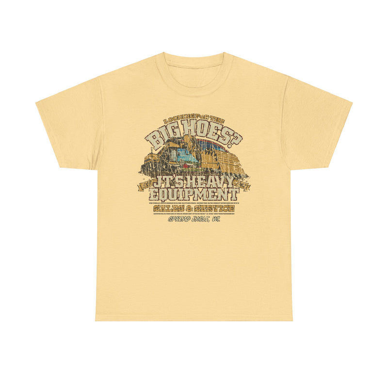 Load image into Gallery viewer, JTs Heavy Equipment Big Hoes Wisconsin T-shirt
