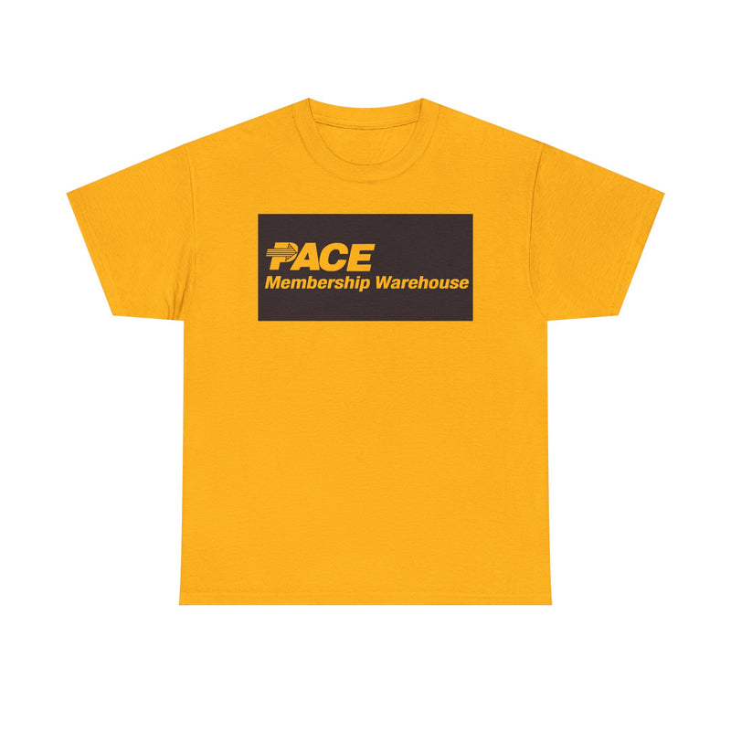 Load image into Gallery viewer, PACE Membership Warehouse Club Navy Blue Logo Bulk Shopping Nostalgic T-shirt
