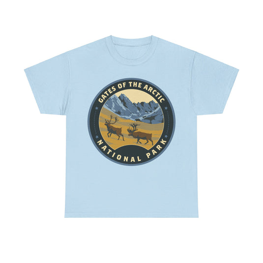 Gates of the Arctic National Park Alaska Round Logo T-shirt