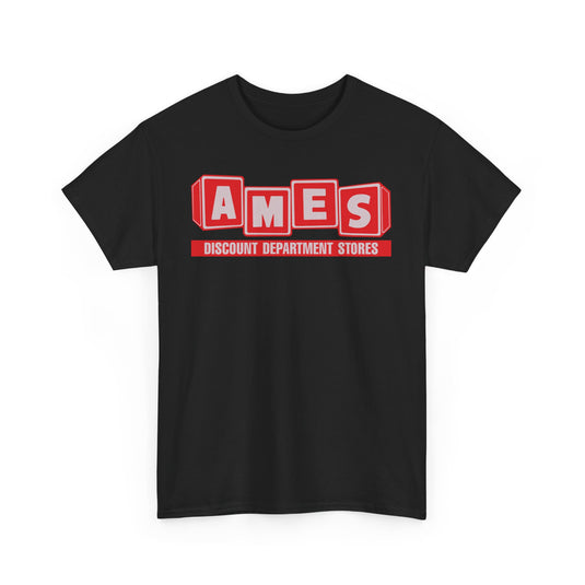 AMES Discount Department Stores Vintage Retail Logo T-Shirt