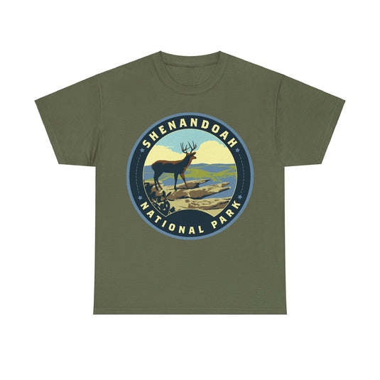 Shenandoah National Park Virginia Round Logo T-shirt