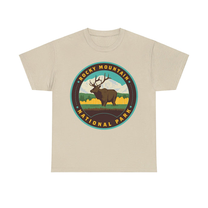 Rocky Mountain National Park Colorado Round Logo T-shirt