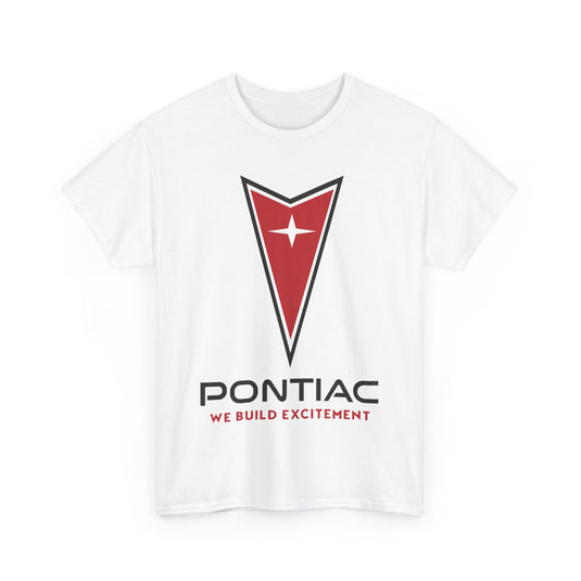 Pontiac We Build Excitement Red Arrow Star Logo Classic T-shirt