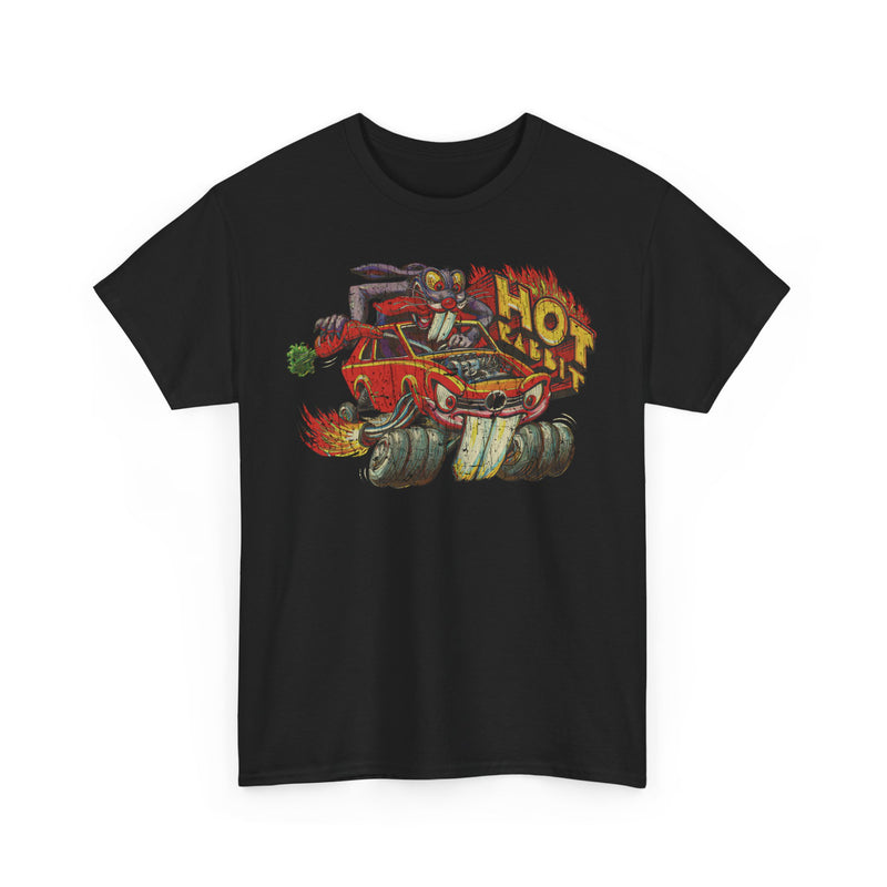 Load image into Gallery viewer, Weird Wheels Hot Rabbit 1980 Topps Racing Monster Truck Trading Card T-shirt
